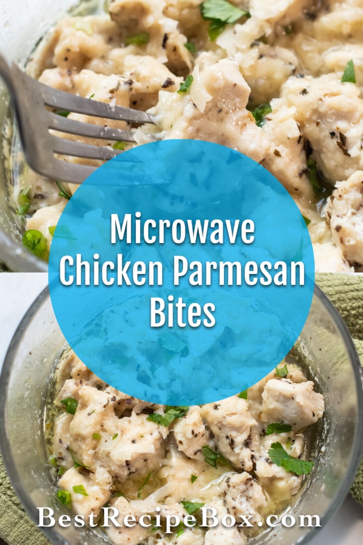 Microwave Chicken Bites Recipe with Garlic Parmesan | BestRecipeBox.com