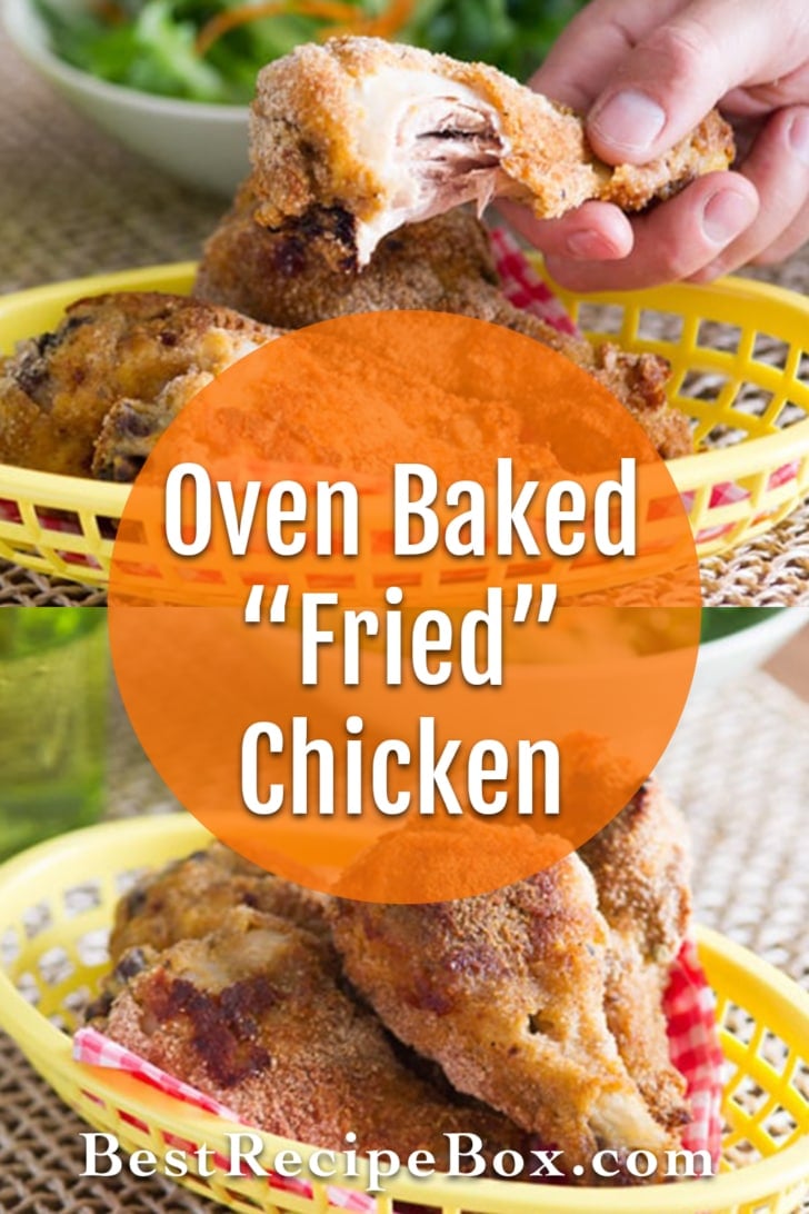 Baked Fried Chicken Recipe is delicious, healthy and crispy ! @bestrecipebox