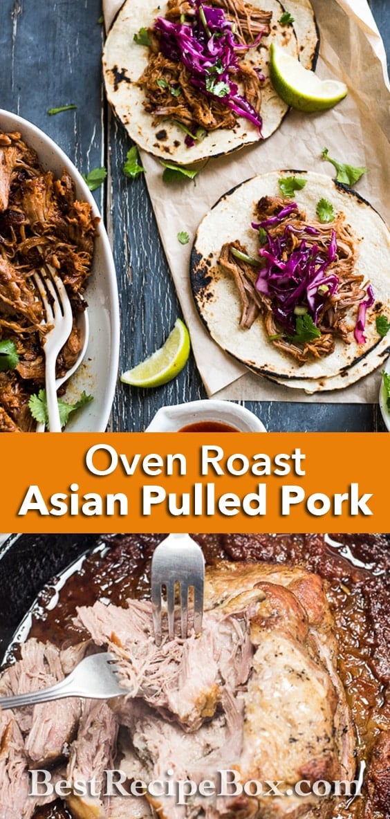Best Asian Pulled Pork Recipe for Pulled Pork Tacos, Slicers | @bestrecipebox