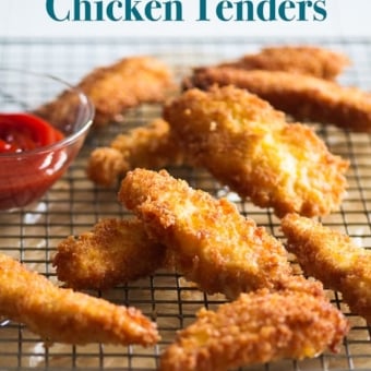 Crispy Juicy Chicken Strips Recipe Or Chicken Tenders Recipe | @bestrecipebox