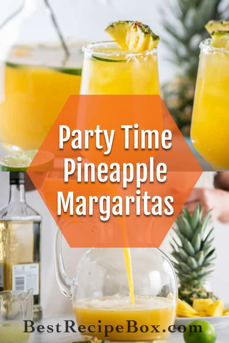 Best Pineapple Margaritas recipe collage