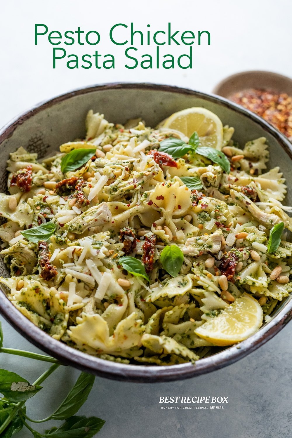 Chicken Pesto Pasta Salad Recipe in 30 Minutes EASY | Best Recipe Box