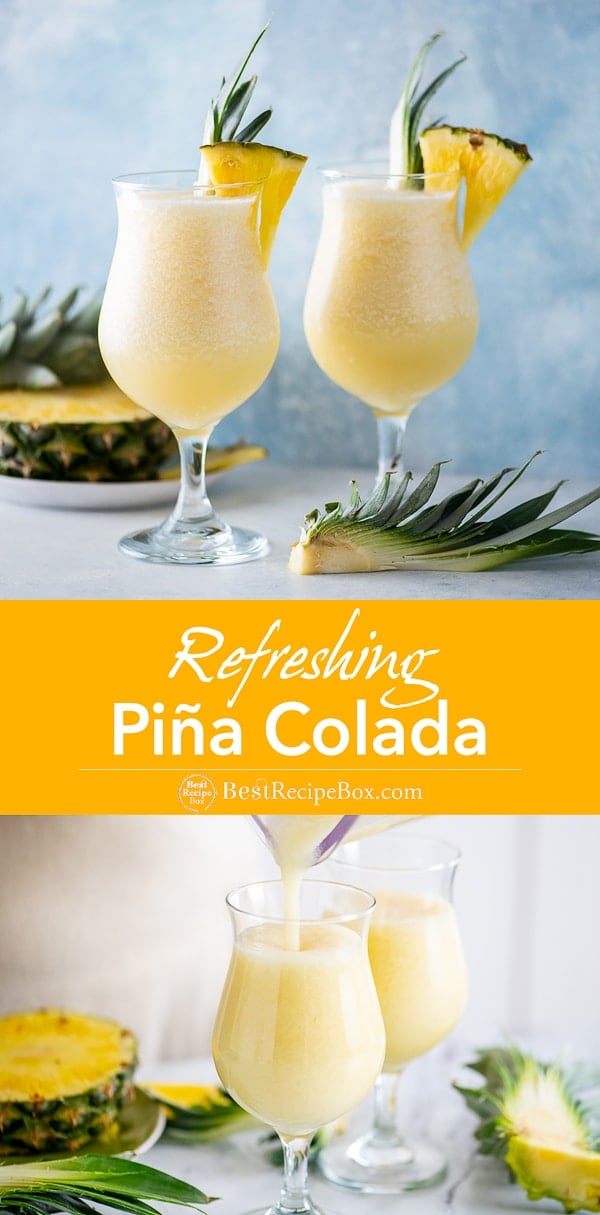 Pina Colada Recipe HOW TO MAKE Blended Pineapple Cocktail Best