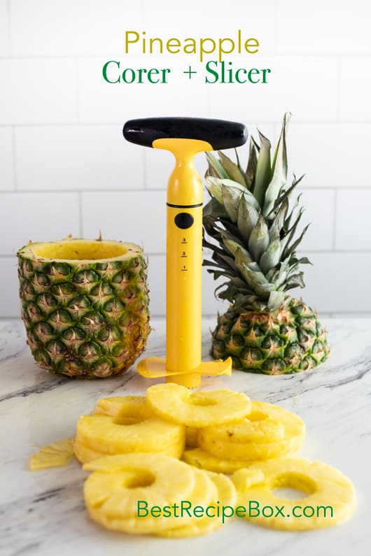 Pineapple Corer-Slicer Tool for How to Cut Pineapple step by step
