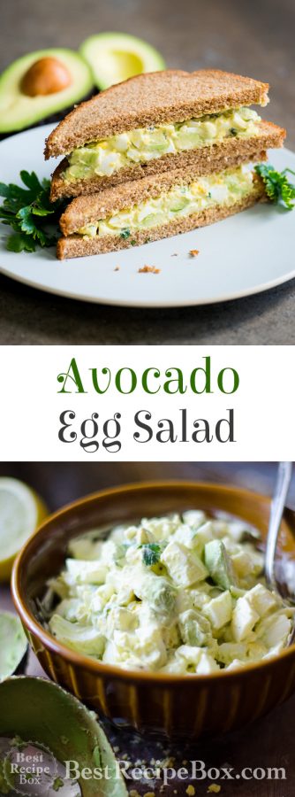 Avocado Egg Salad Recipe | @bestrecipebox