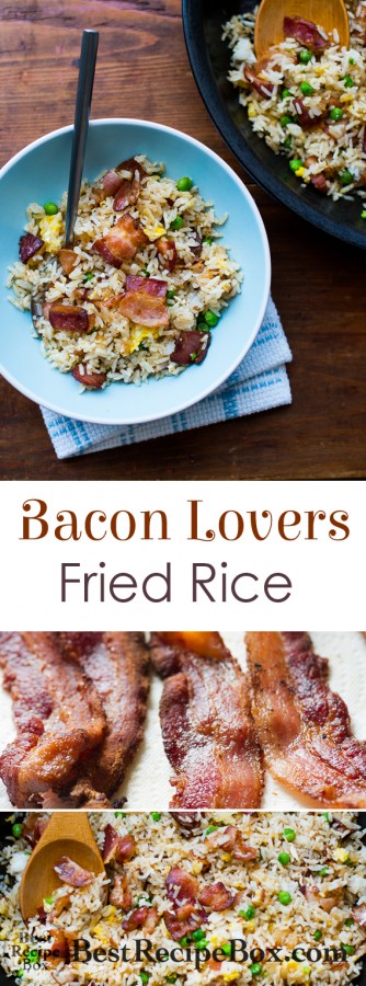 Easy Bacon Fried Rice Recipe for Bacon Lovers on BestRecipeBox.com