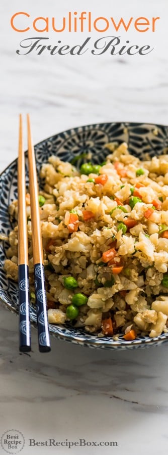 Cauliflower Fried Rice Recipe is Healthy and Amazing! | @bestrecipebox