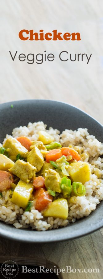 Veggie Chicken Curry Recipe that's AMAZING, delicious and easy! | @bestrecipebox