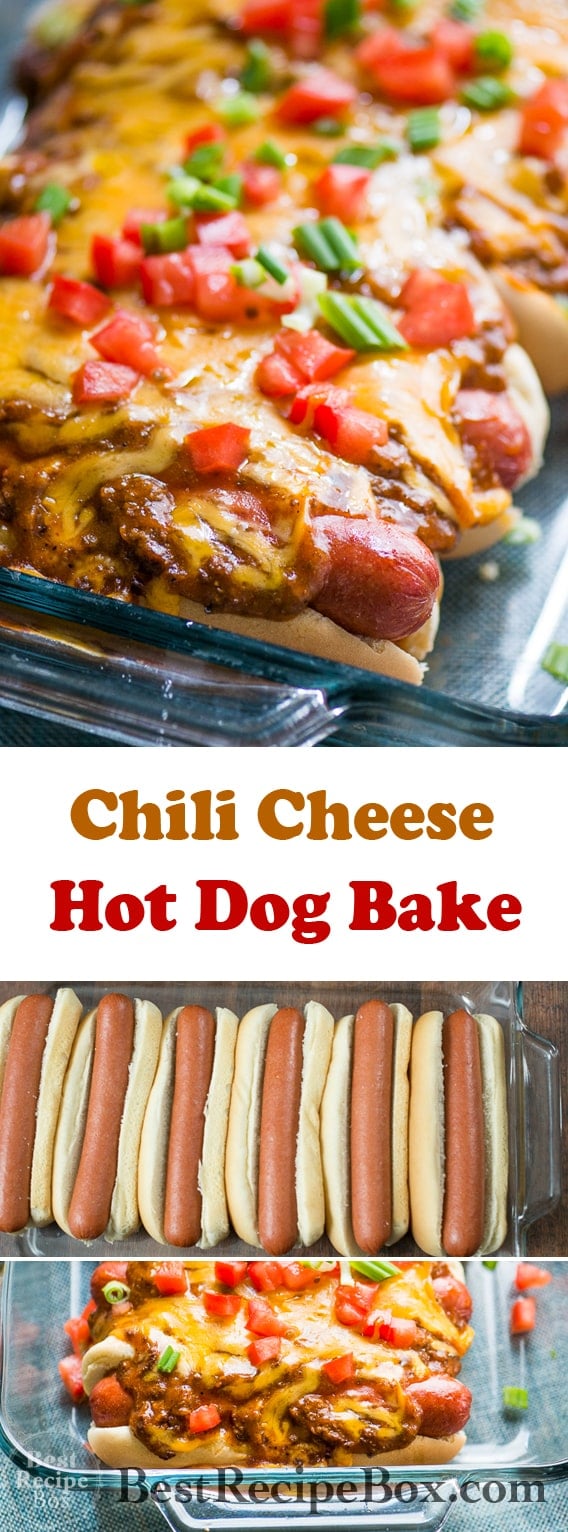 Chili Cheese Hot Dog Bake Recipe or Casserole | Best Recipe Box