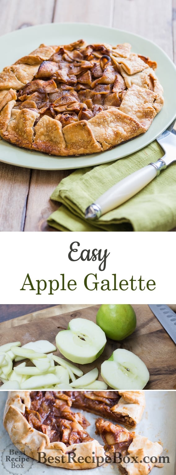 Easy Apple Galette Recipe or French Apple Pie Recipe | @bestrecipebox