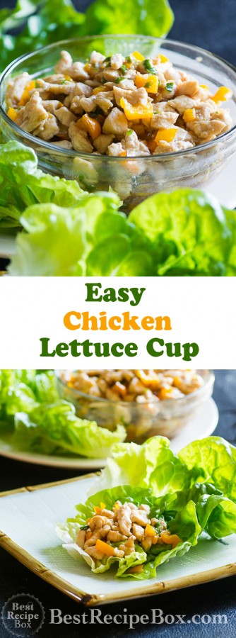 Chicken Lettuce Cups Recipe from ChickenRecipeBox.com