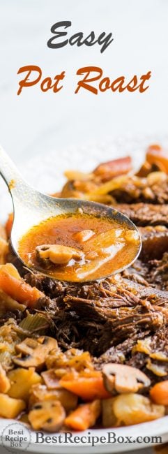 Tender Juicy Pot Roast in Instant Pot Pressure Cooker | @bestrecipebox