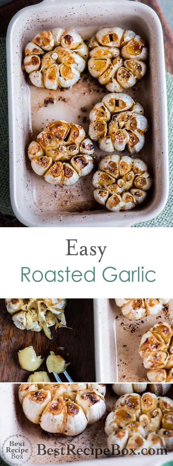 Easy Roasted Garlic Recipe in Whole Garlic Cloves Best Recipe box