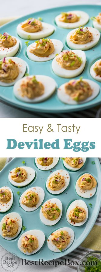 Easy Deviled Eggs and Best Easter Deviled Egg Recipe | @bestrecipebox