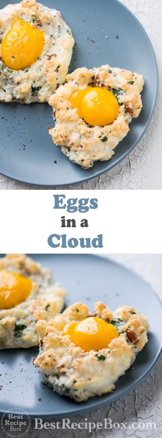 Cloud Eggs Recipe or Eggs in a Cloud for Healthy Breakfast Recipe | @bestrecipebox