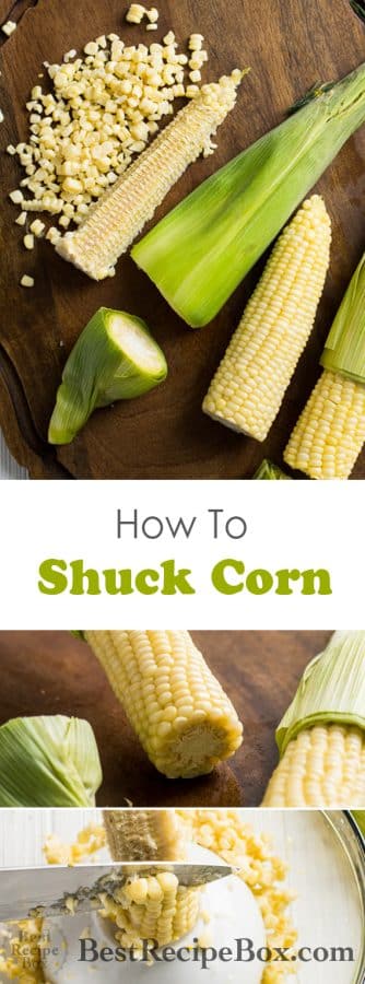 How to Shuck Corn in Microwave and Easy Tip to De-Kernal Corn | @bestrecipebox