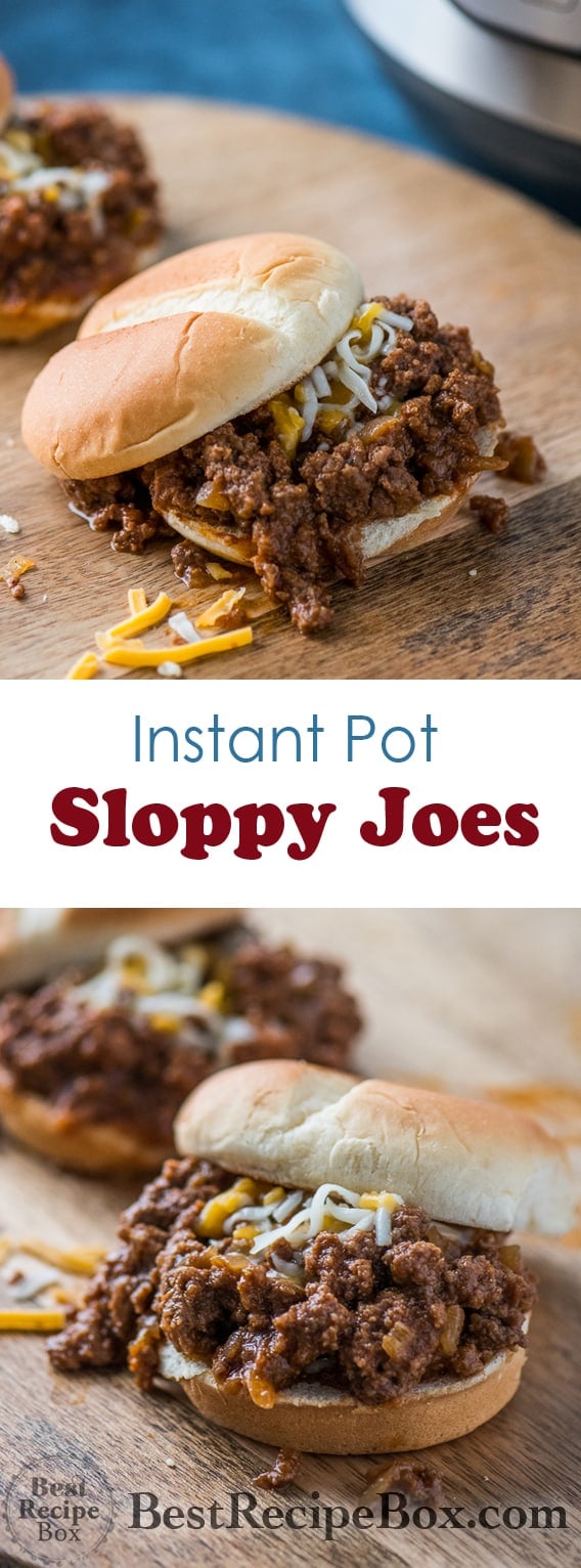 Instant Pot Sloppy Joes Recipe in Pressure Cooker | Best Recipe Box