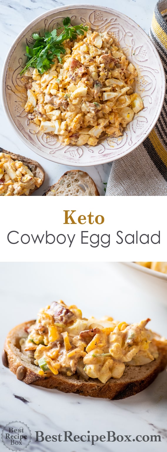 Cowboy Egg Salad Recipe for Keto Egg Salad Recipe | @BestRecipeBox