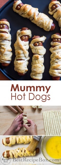 Halloween Mummy Hot Dogs
