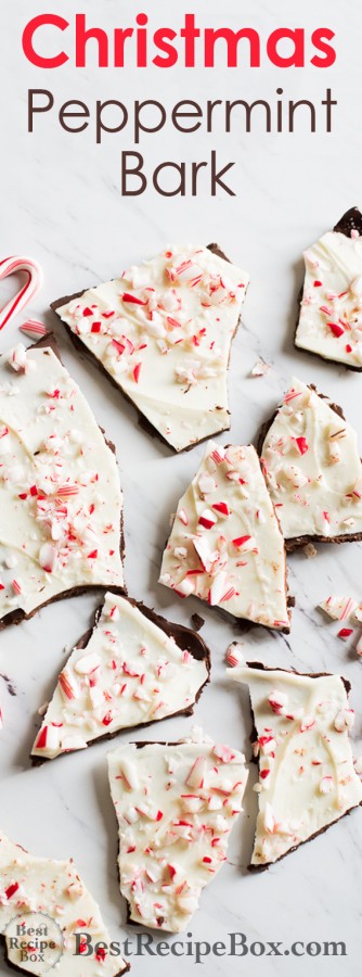 Chocolate Peppermint Bark Recipe that's Easy and Delicious | @bestrecipebox
