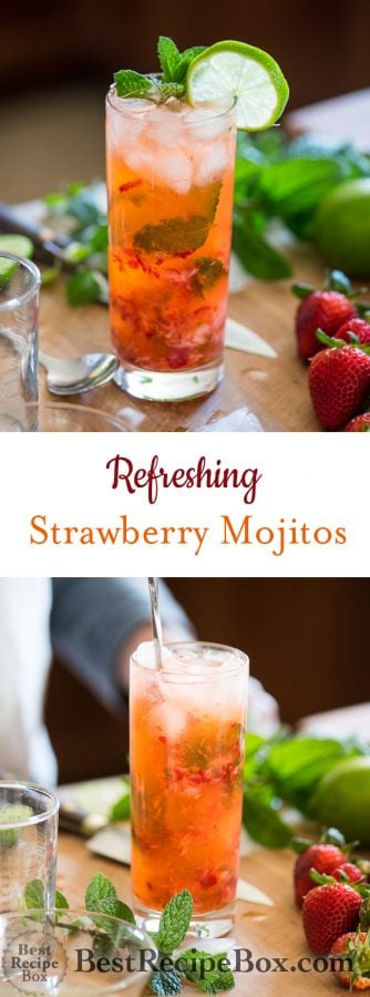 Strawberry Mojito Recipe for Best Mojito Cocktails Recipe @bestrecipebox