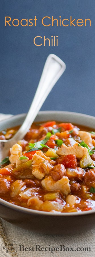 Roast Chicken Chili Recipe that's easy and super delicious | @bestrecipebox