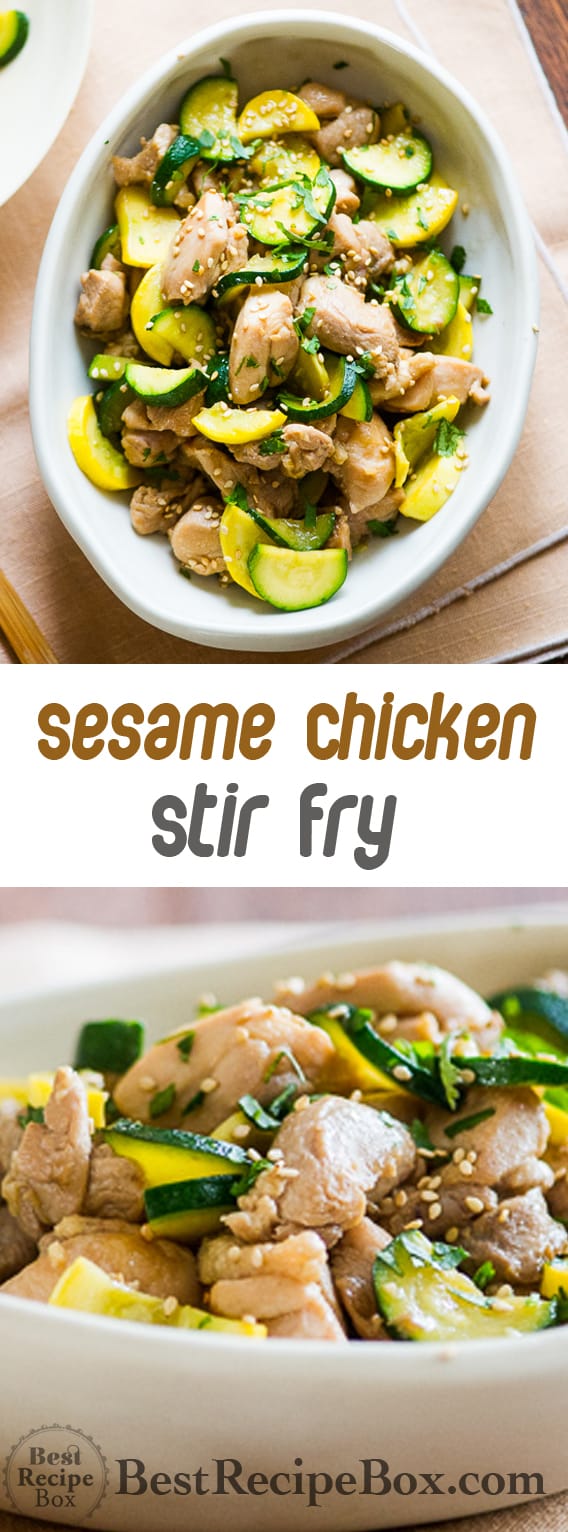 Zucchini Chicken Stir Fry Recipe Healthy and KETO Best Recipe Box