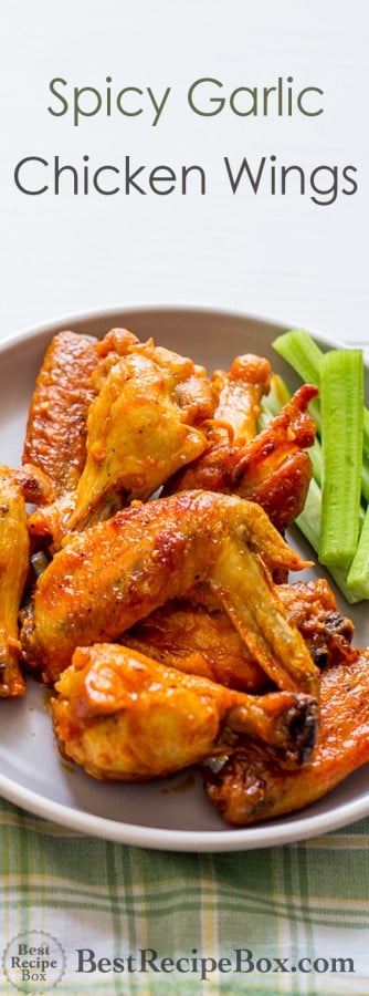 Best Garlic Chicken Wings Recipe loaded with flavor | @BestRecipeBox