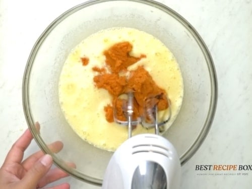 Beating in pumpkin