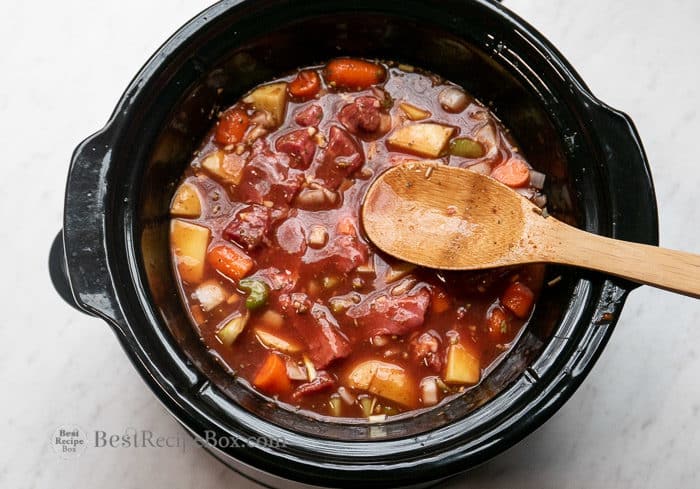 Recipe Slow Cooker Beef Stew step by step 