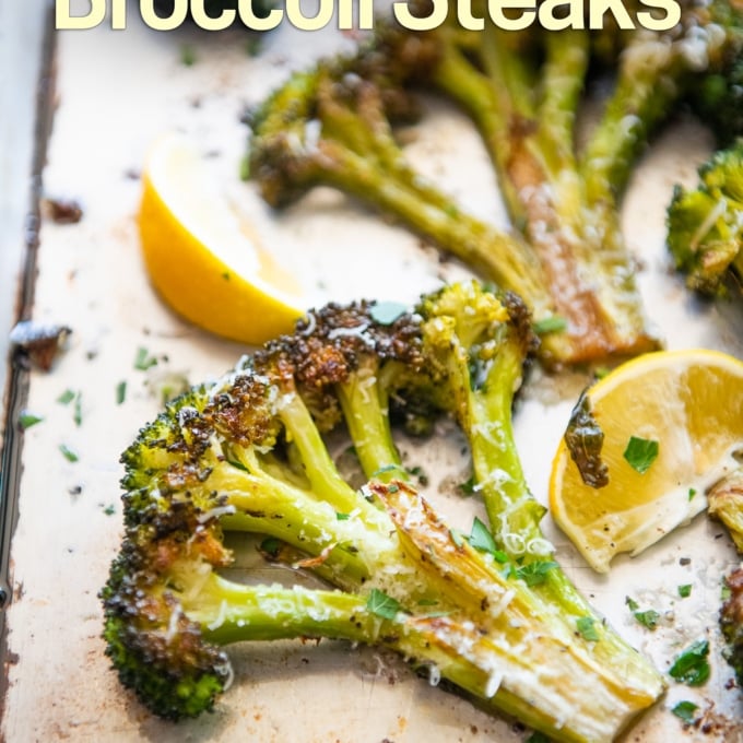 Roasted Broccoli Steaks Recipe with Parmesan Best Recipe Box