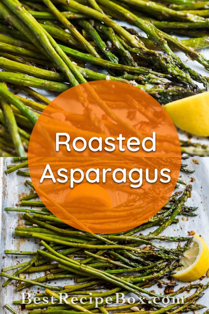 Roasted Asparagus Recipe with Garlic and Lemon | @bestrecipebox