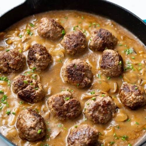 Salisbury Steak Meatballs Recipe with Gravy | Best Recipe Box