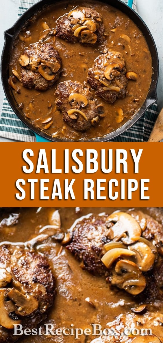 Best Mushroom gravy Recipe with Salisbury Steak @BestRecipeBox