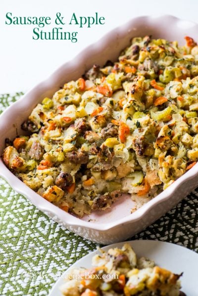 Sausage Apple Stuffing Recipe Thanksgiving Best Recipe Box