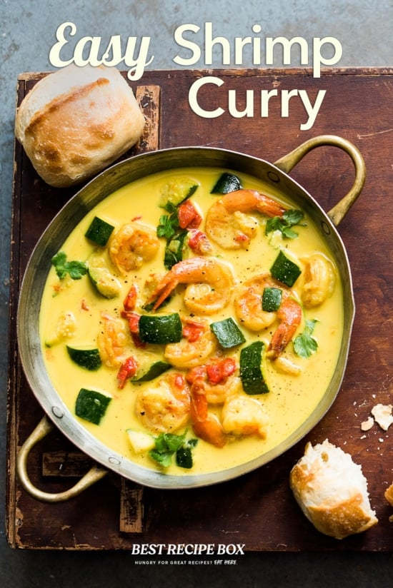 shrimp curry recipe in pot 