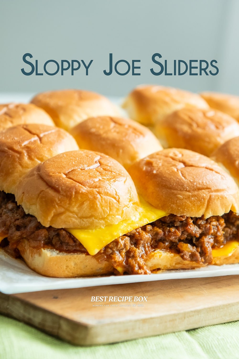 Sloppy Joe Sliders with Cheese Pull Apart