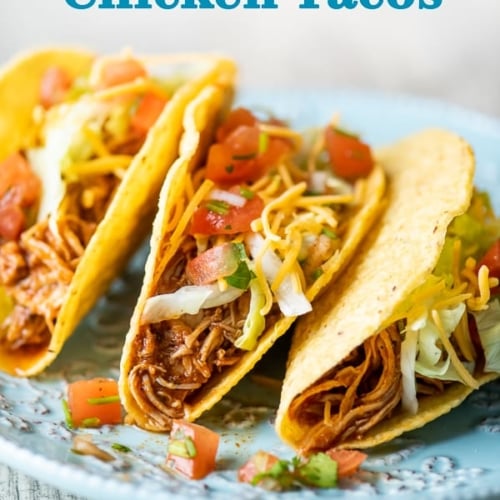 Slow Cooker Chicken Tacos Recipe in Crock Pot Tacos | Best Recipe Box