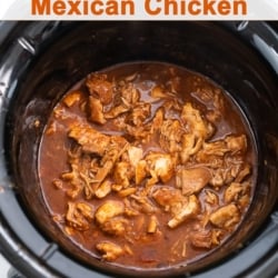 Slow Cooker Mexican Chicken Recipe in the Crock Pot | BestRecipebox.com