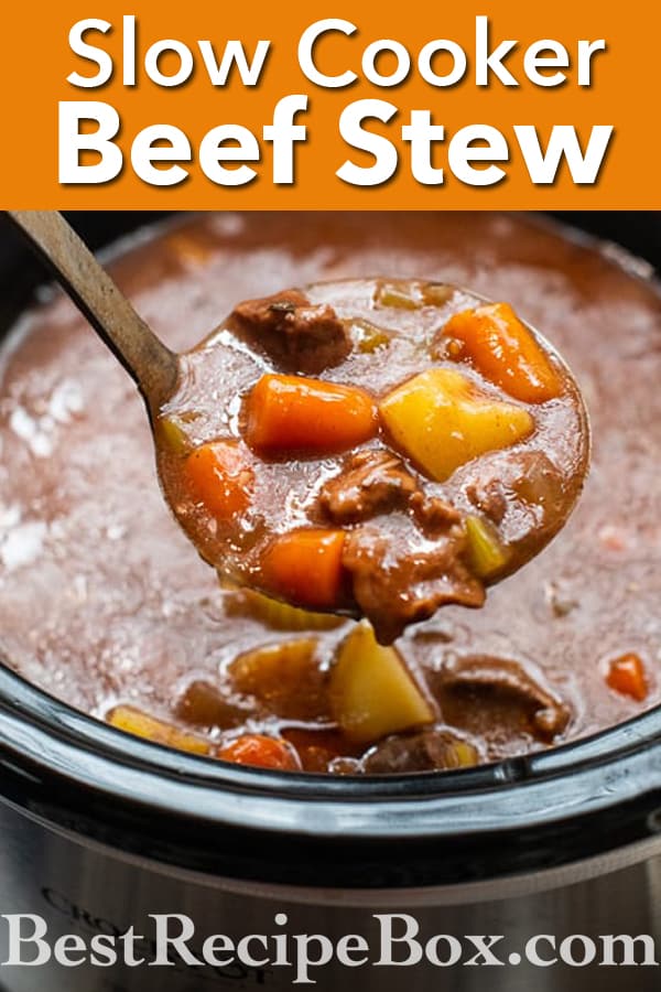 Slow Cooker Beef Stew Recipe in Crock Pot | BestRecipeBox.com
