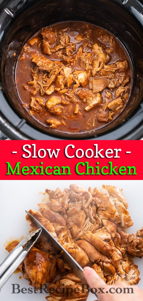 Crock Pot Mexican Chicken Recipe | BestRecipeBox.com
