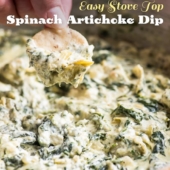 Easy Stove Top Spinach Artichoke Dip Recipe for Parties and more parties! | @bestrecipebox