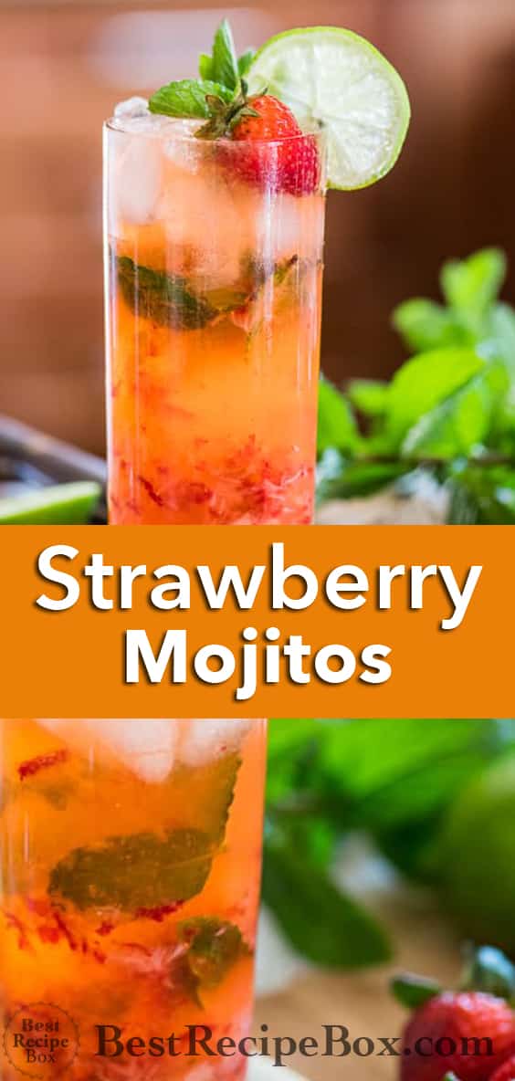 Strawberry Mojito Recipe for Best Mojito Cocktails Recipe @bestrecipebox