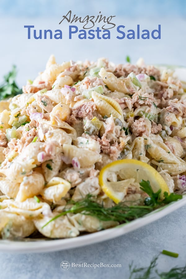 Tuna Pasta Salad Recipe that's Crazy EASY, QUICK | Best Recipe Box