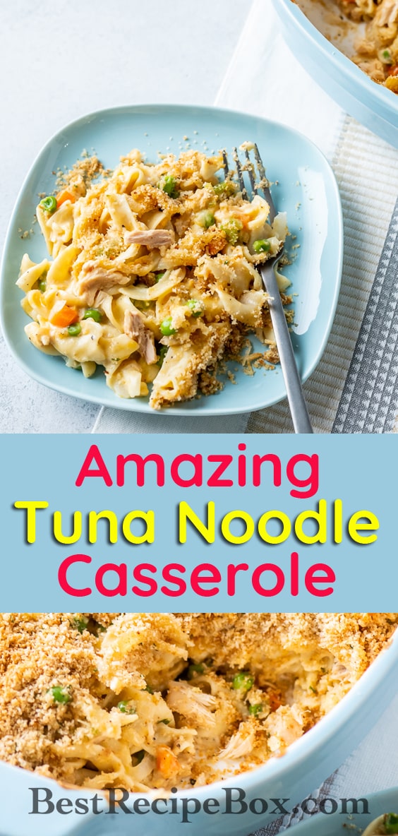 Best Tuna Casserole Recipe with Egg Noodles @BestRecipeBox