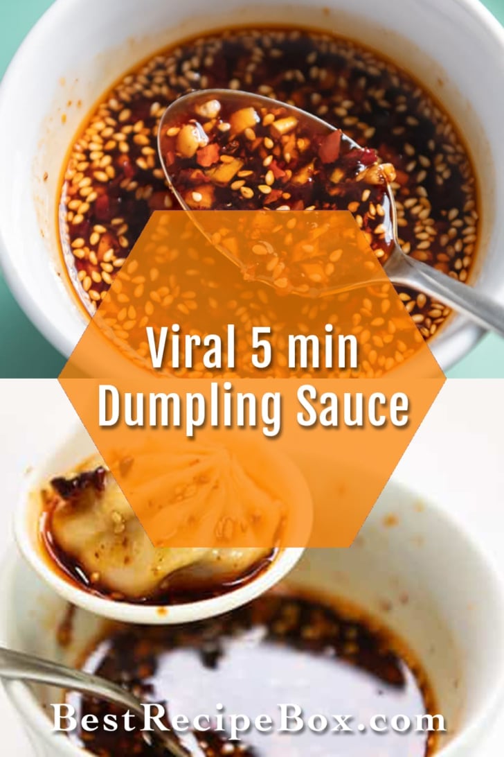 homemade potsticker sauce recipe collage