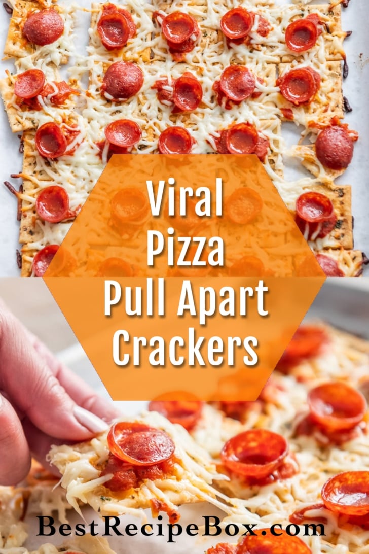 Pull Apart Pizza Crackers collage