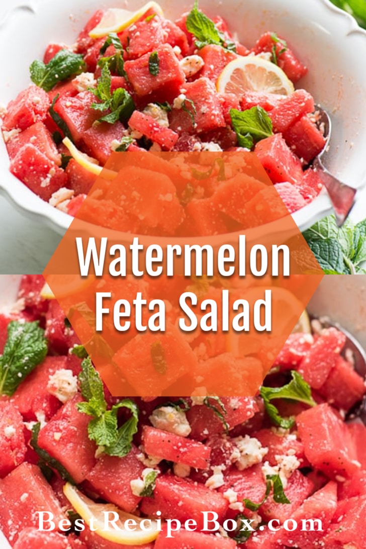 Refreshing Healthy Watermelon Salad Recipe collage