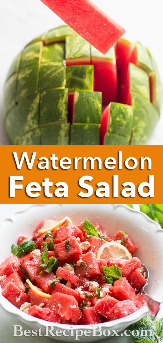 Refreshing Healthy Watermelon Salad Recipe with Mint for Summer | @bestrecipebox
