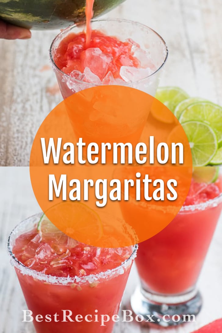 Inside-A-Watermelon Margarita Recipe for a great watermelon cocktail recipe | @bestrecipebox